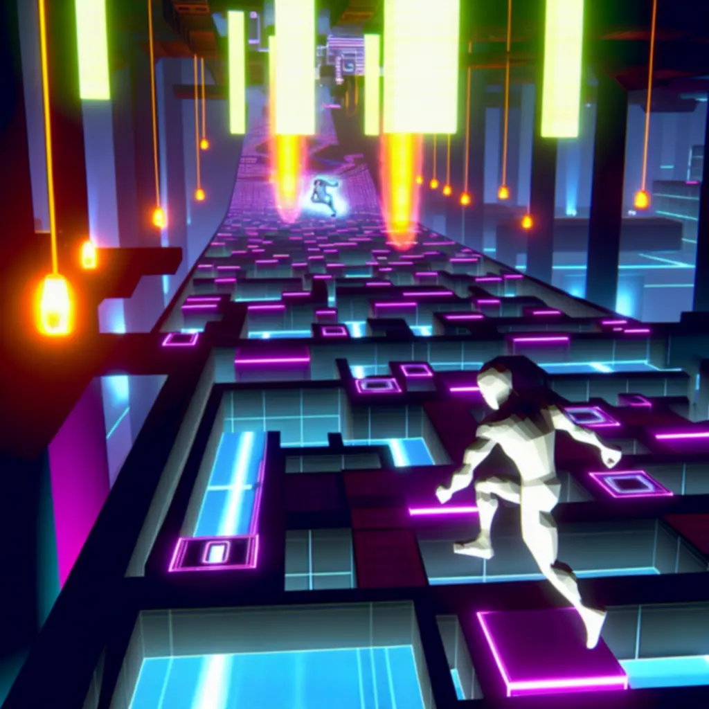 Dynamiczne sekwencje zręcznościowe z pułapkami i ruchomymi platformami