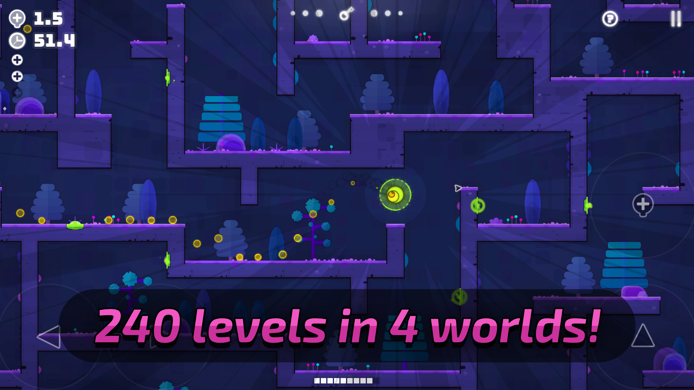 Kolorowa, neonowa grafika w stylu arcade z motywem labiryntu