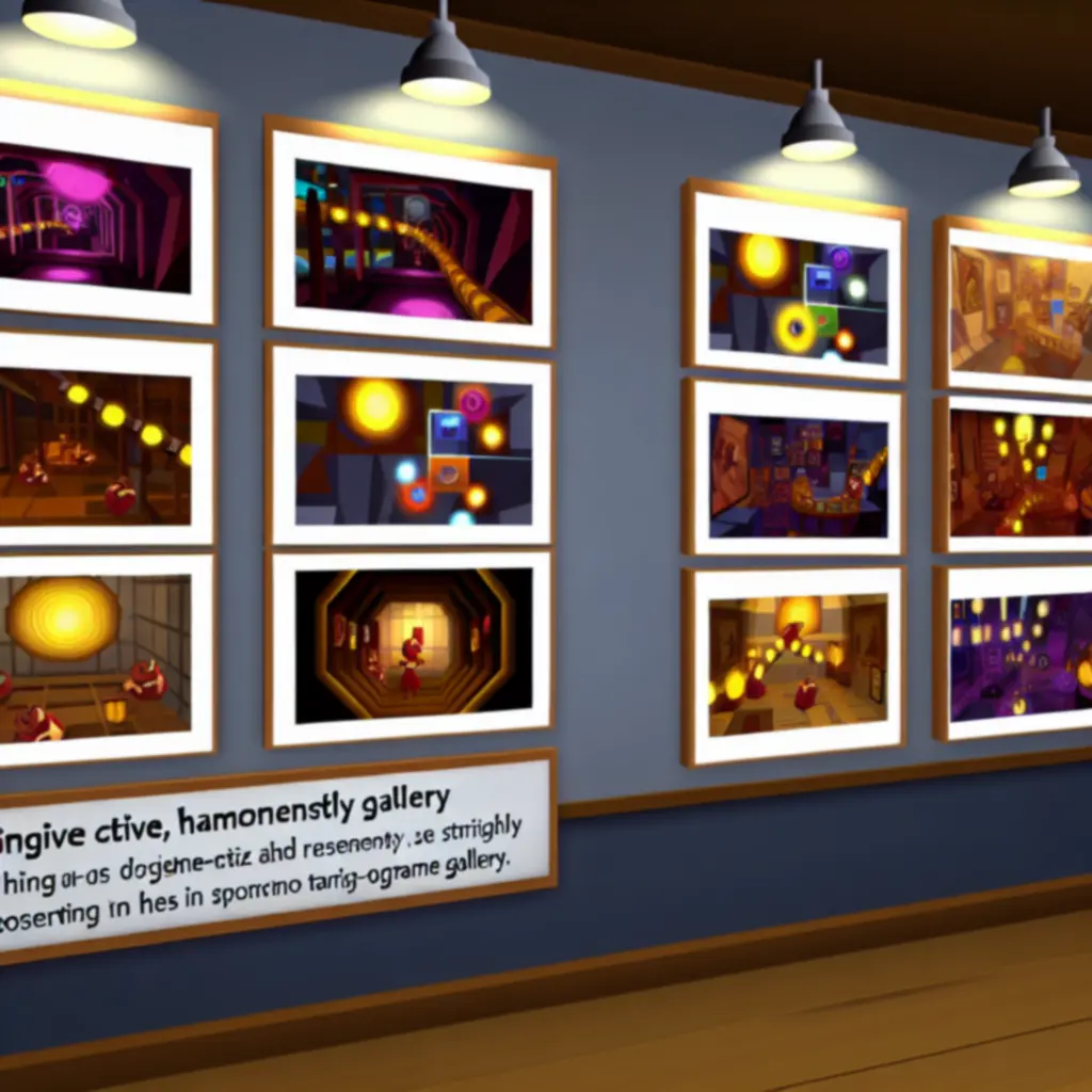 Kolorowa grafika prezentująca różne przedmioty z Super Maze World w stylu arcade