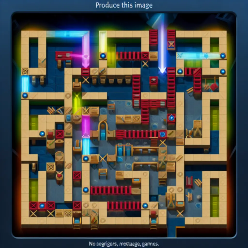 Ekran z unikalnymi mechanikami zagadek w Super Maze World